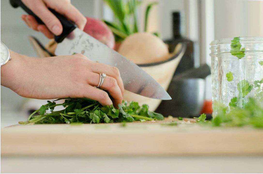Pan-seared fish with greens